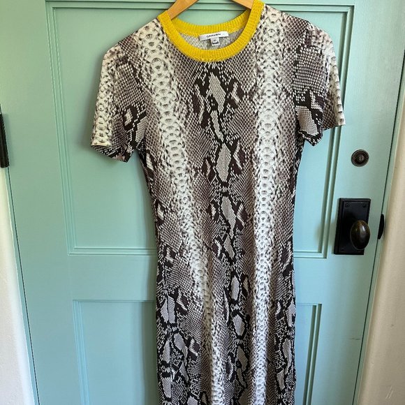 Carven snake print tshirt dress - Picture 3 of 6